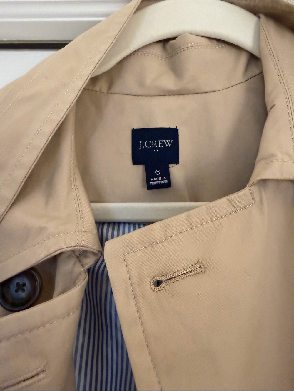 J. Crew Short Trench Coat - Picture 2 of 4